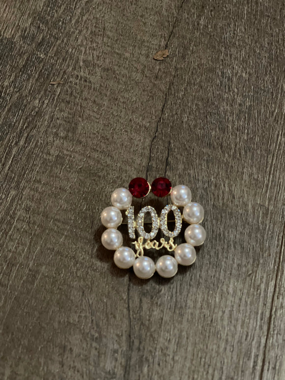 Pearl 100 Years Pin